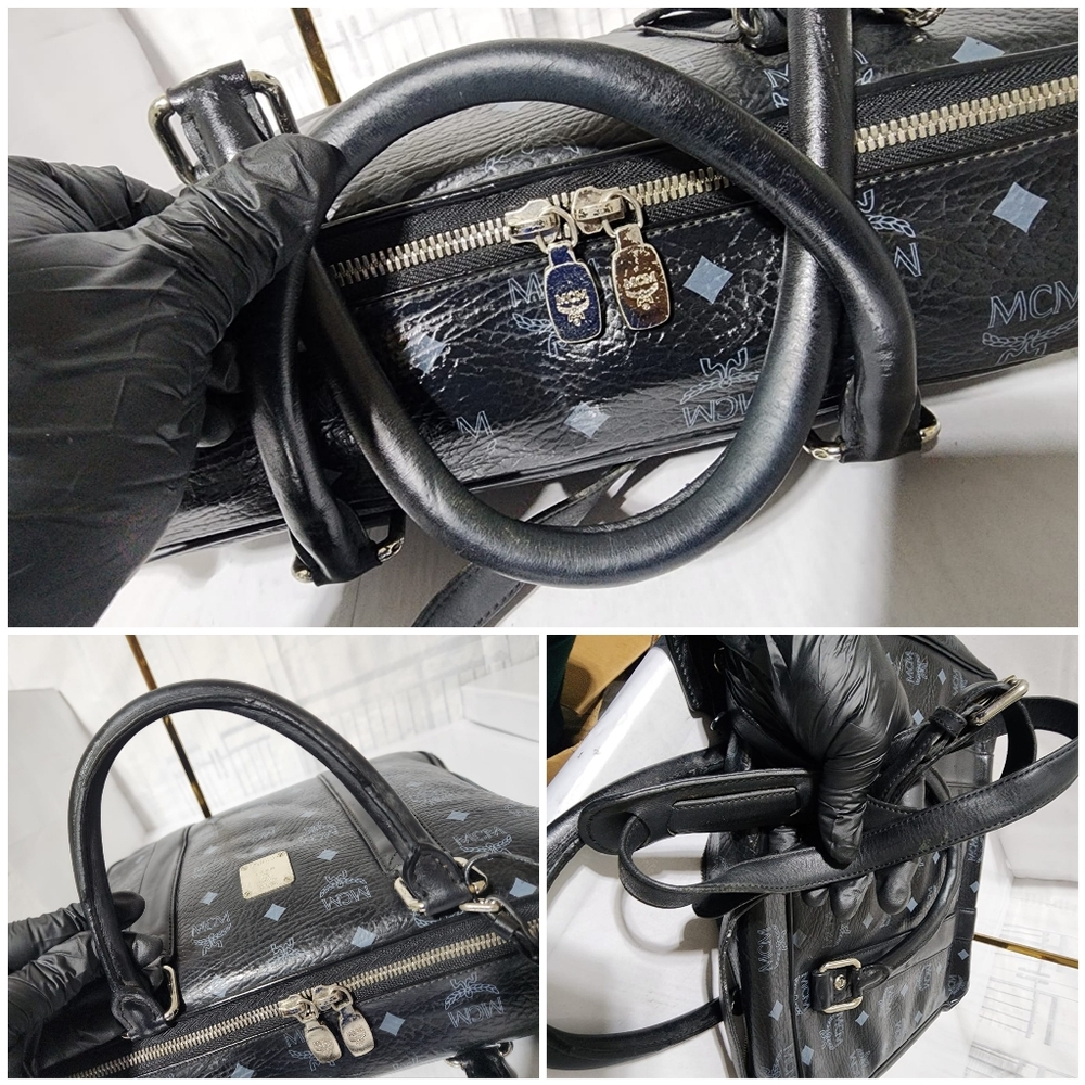 MCM Visetos Briefcase/Laptop Bag Black - Picture 12 of 15